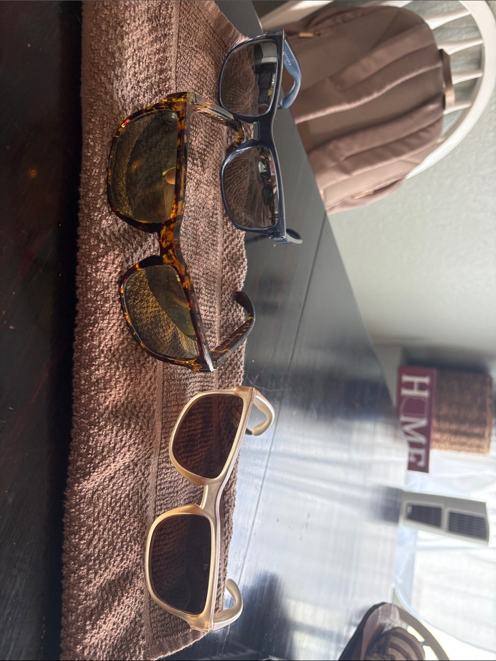 Three Pairs of Blenders Sunglasses - Tortoise, Navy, Beige